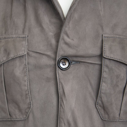 Khaki's of Carmel - Gimo's Grey Suede Leather Jacket