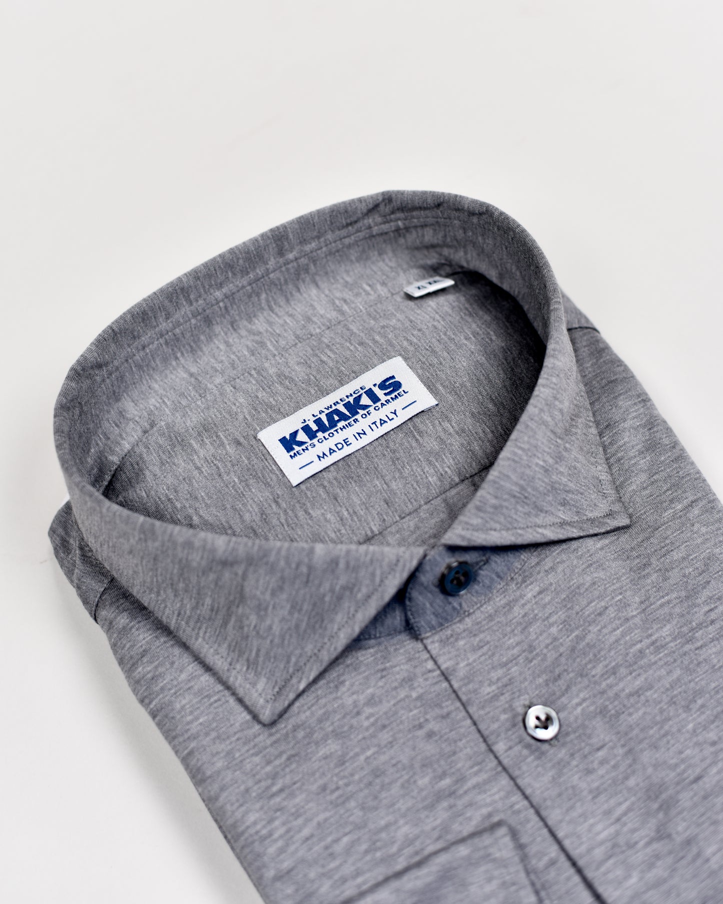 Khaki’s of Carmel - Grey Cotton Cashmere Shirt