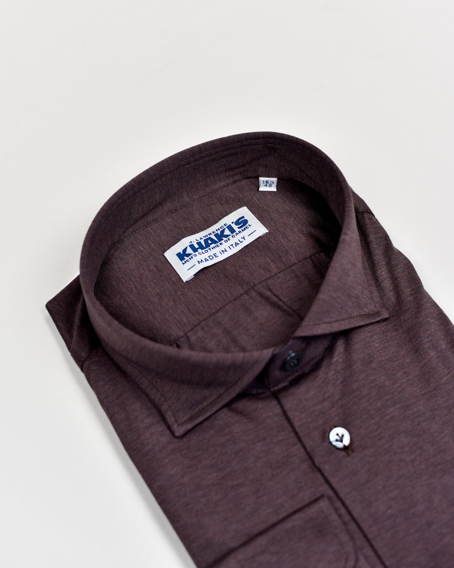 Khaki’s of Carmel - Maroon Cotton Cashmere Shirt