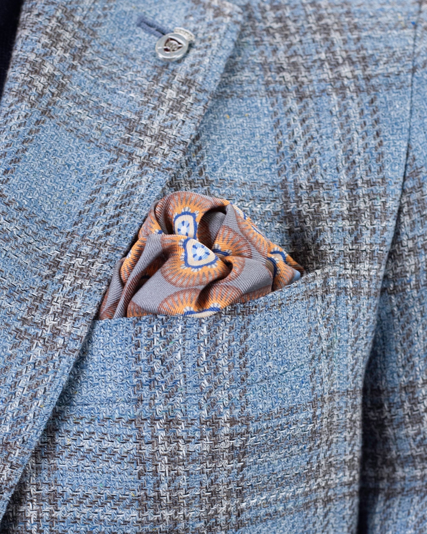 ravazzolo lt blue tan sport coat