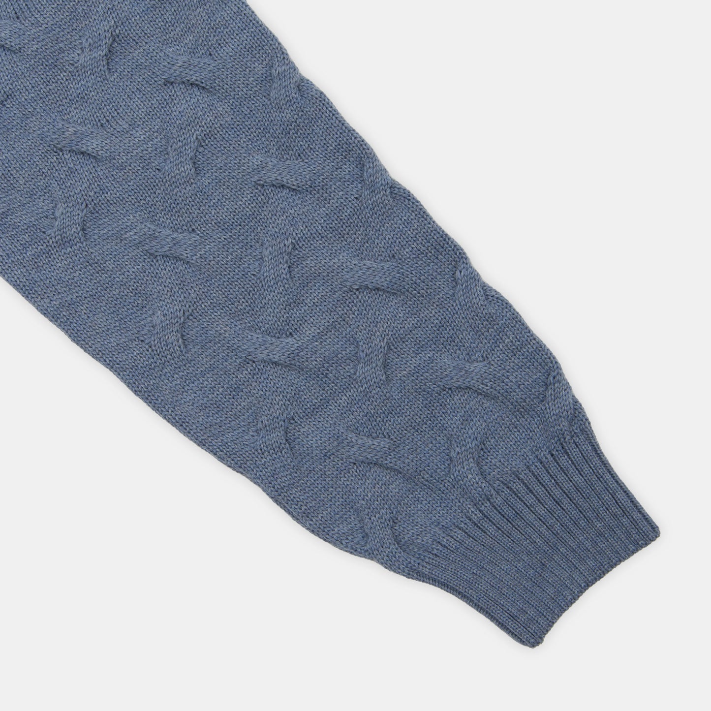Khaki's of Carmel - Stenströms Blue Cable Knit Crewneck Sweater