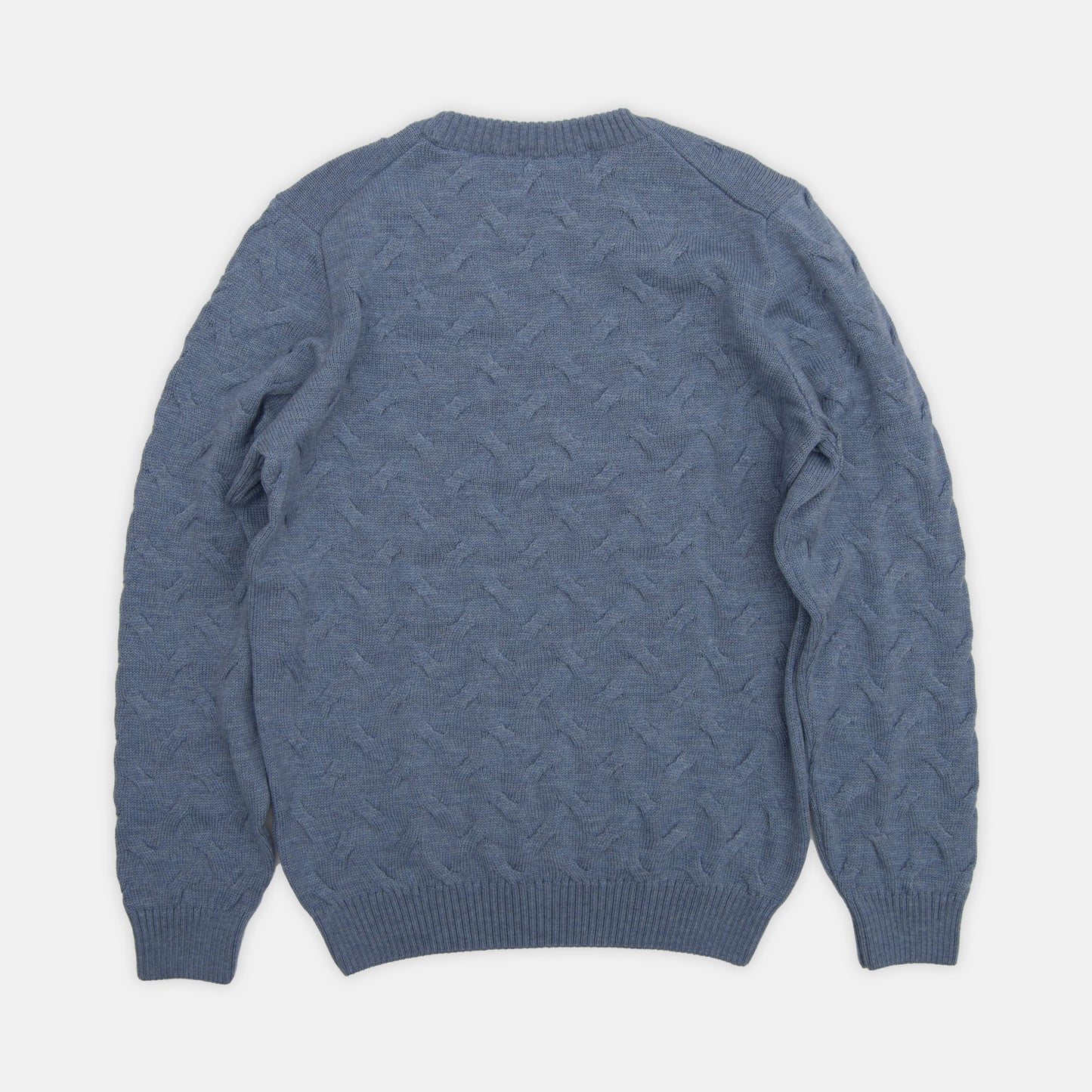 Khaki's of Carmel - Stenströms Blue Cable Knit Crewneck Sweater