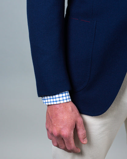 isaia navy sport coat