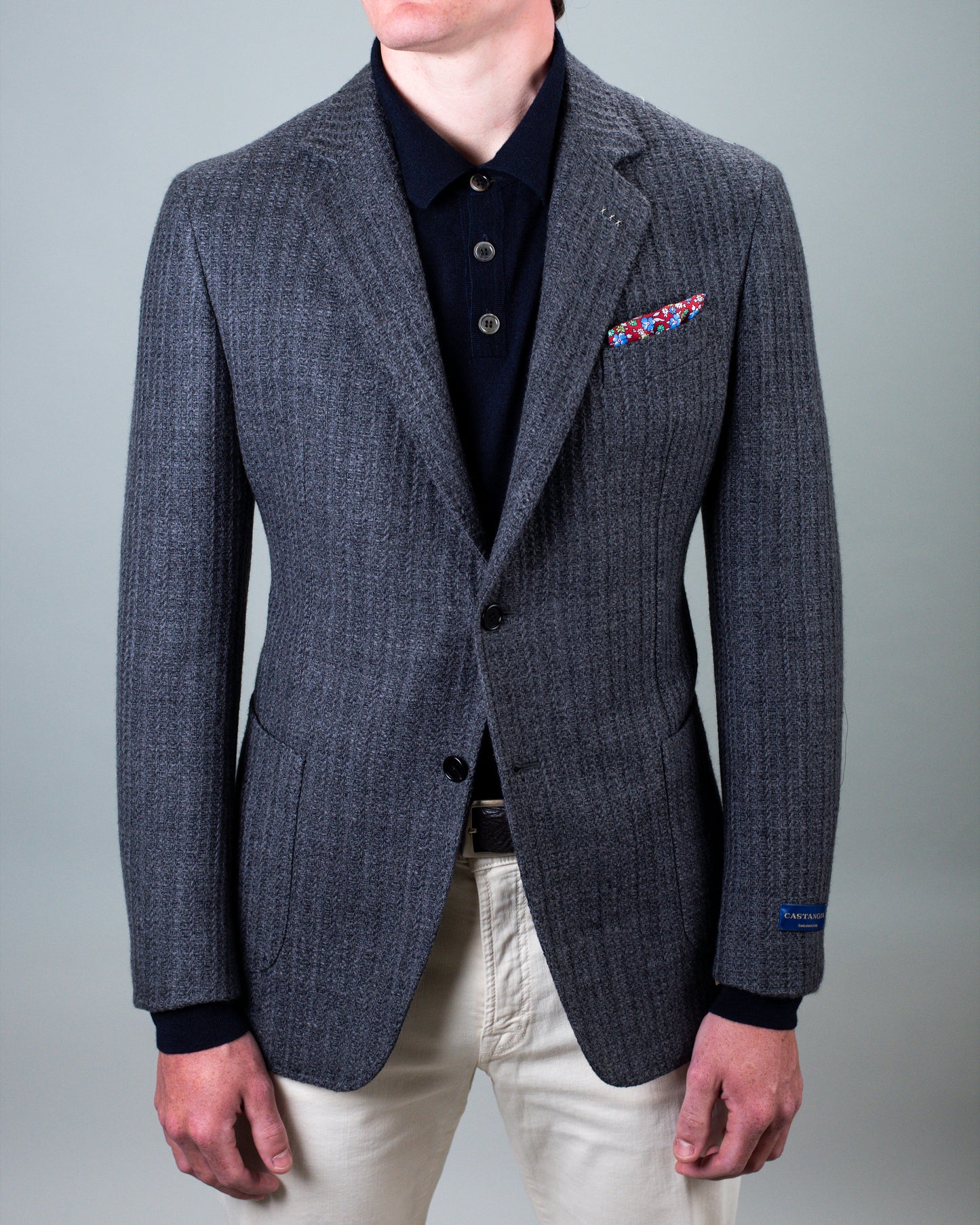 castangia grey sport coat
