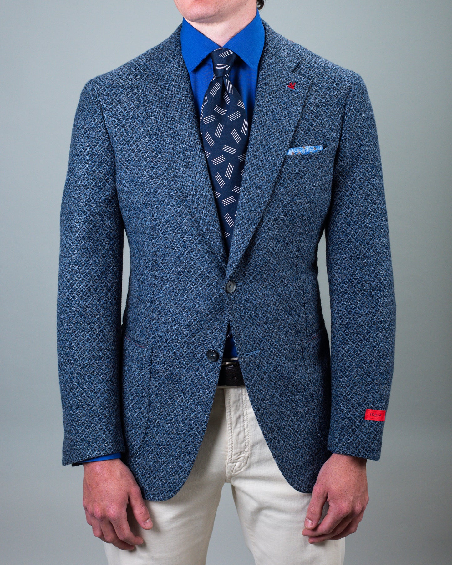 isaia blue sport coat