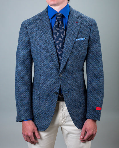 isaia blue sport coat