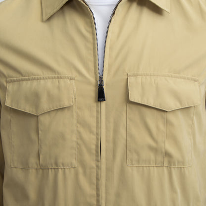 Khaki's of Carmel - Manto Belseta Zip Front Overshirt in Maize Yellow