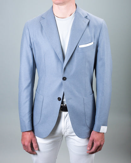 eleventy zuccero blue soft coat