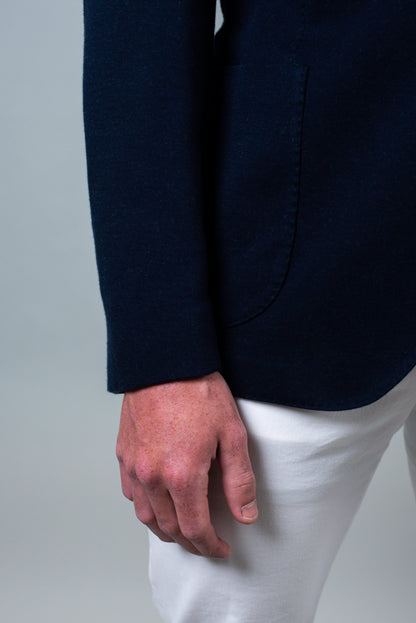 eleventy navy hoodie soft coat