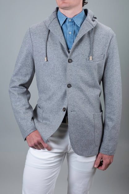 eleventy grey melange jacket