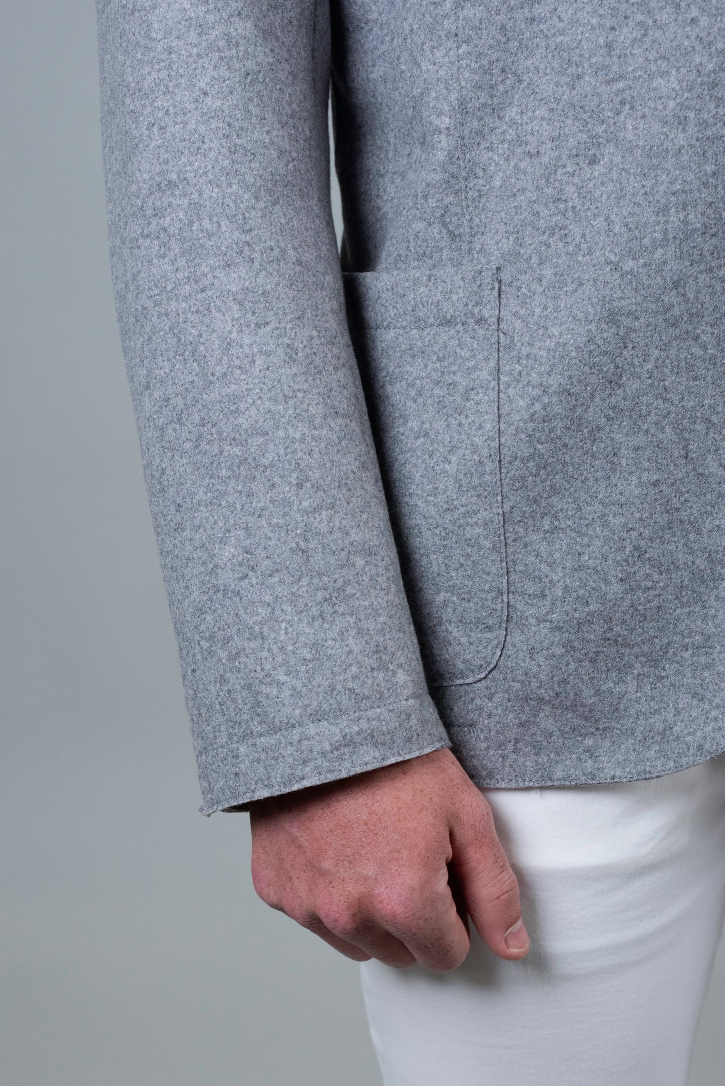 eleventy grey melange jacket