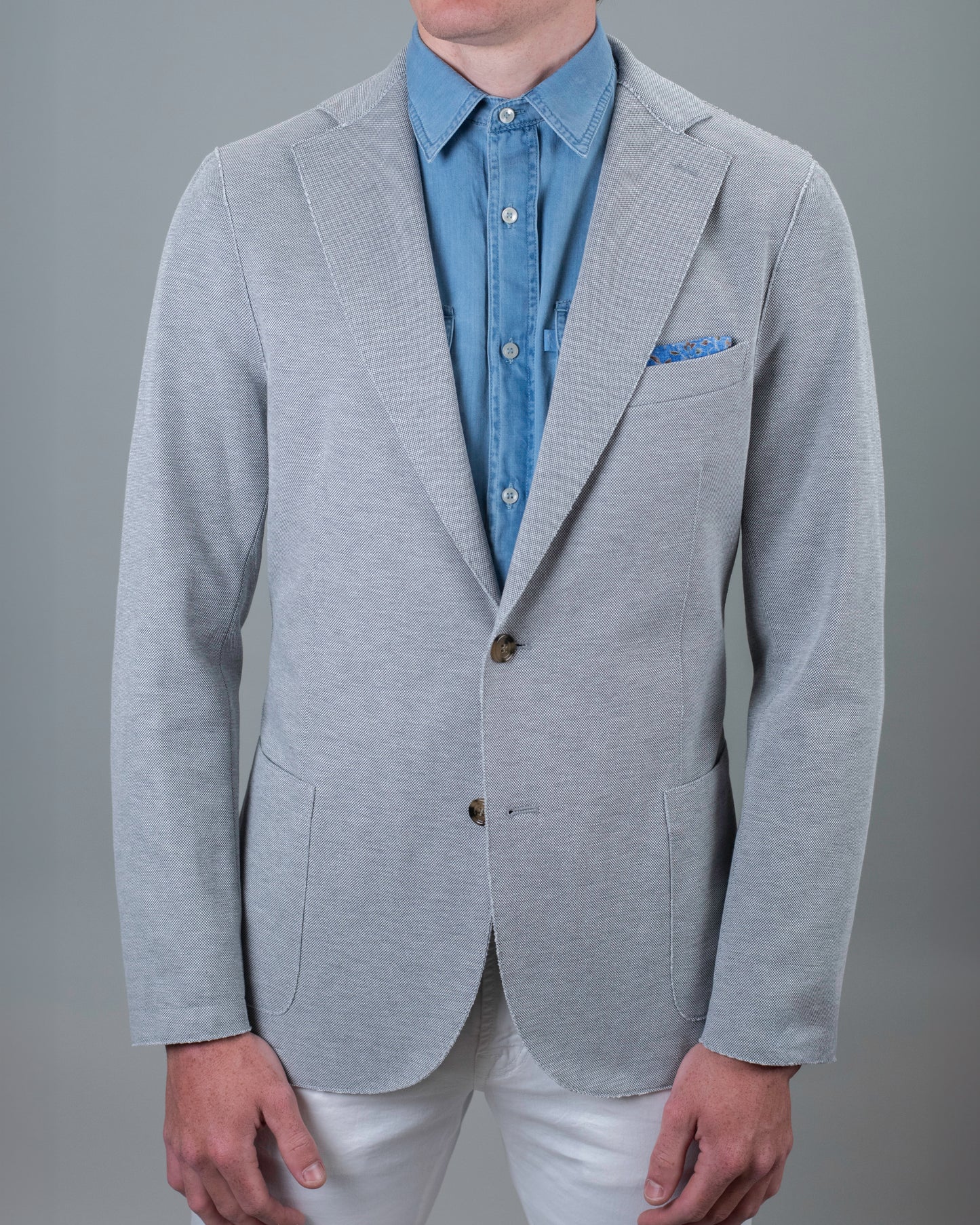 eleventy lt grey lazer blazer