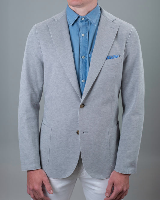 eleventy lt grey lazer blazer