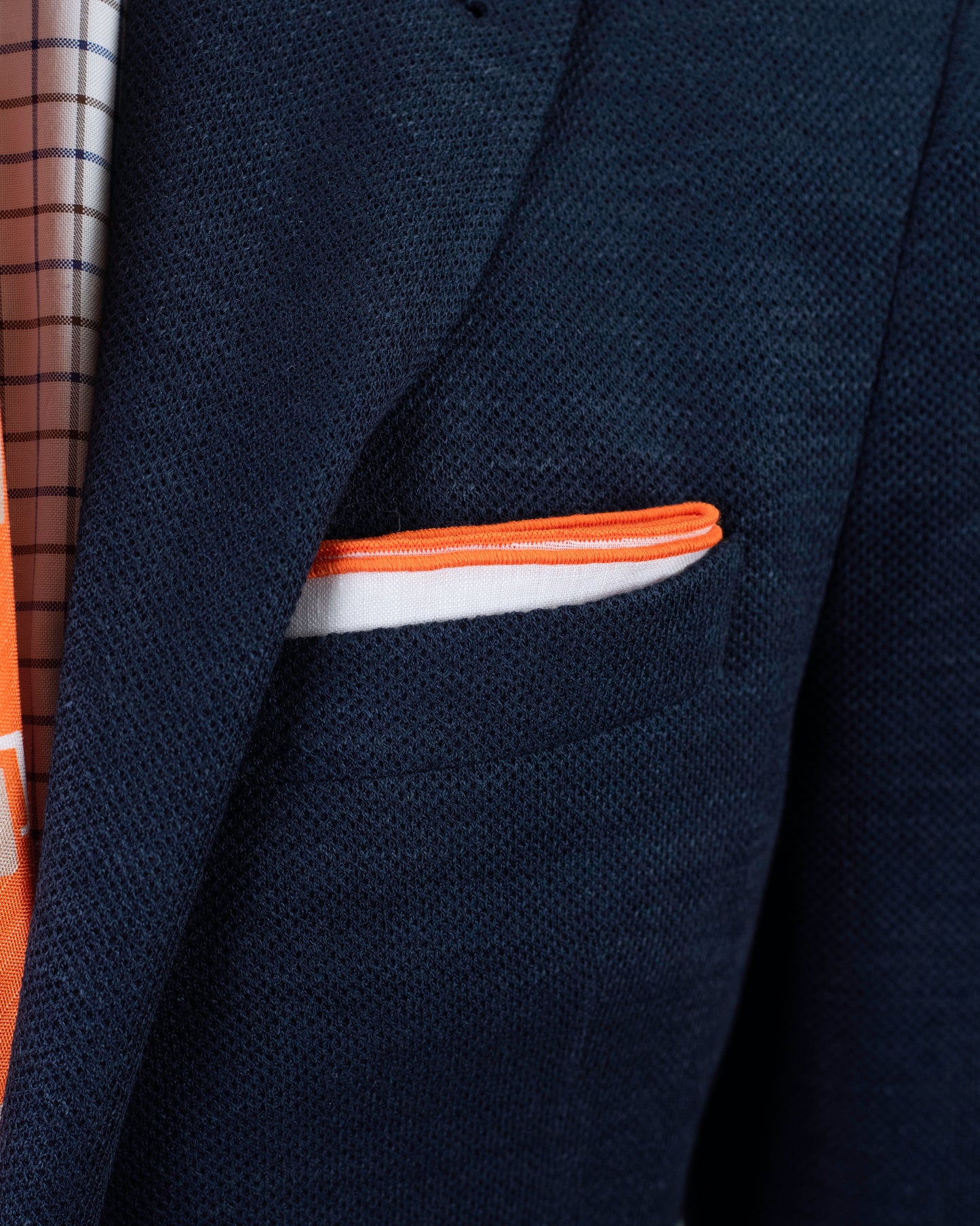 khakis brand dark navy hopsack blazer