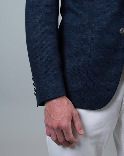 khakis brand dark navy hopsack blazer