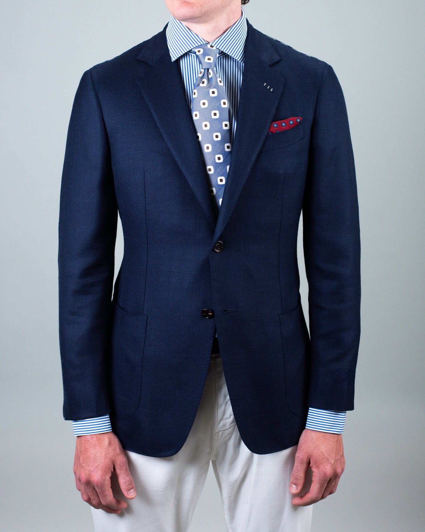 castangia navy sport coat