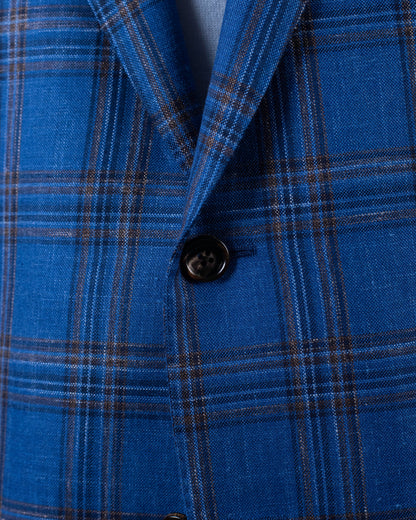 castangia blue plaid sport coat