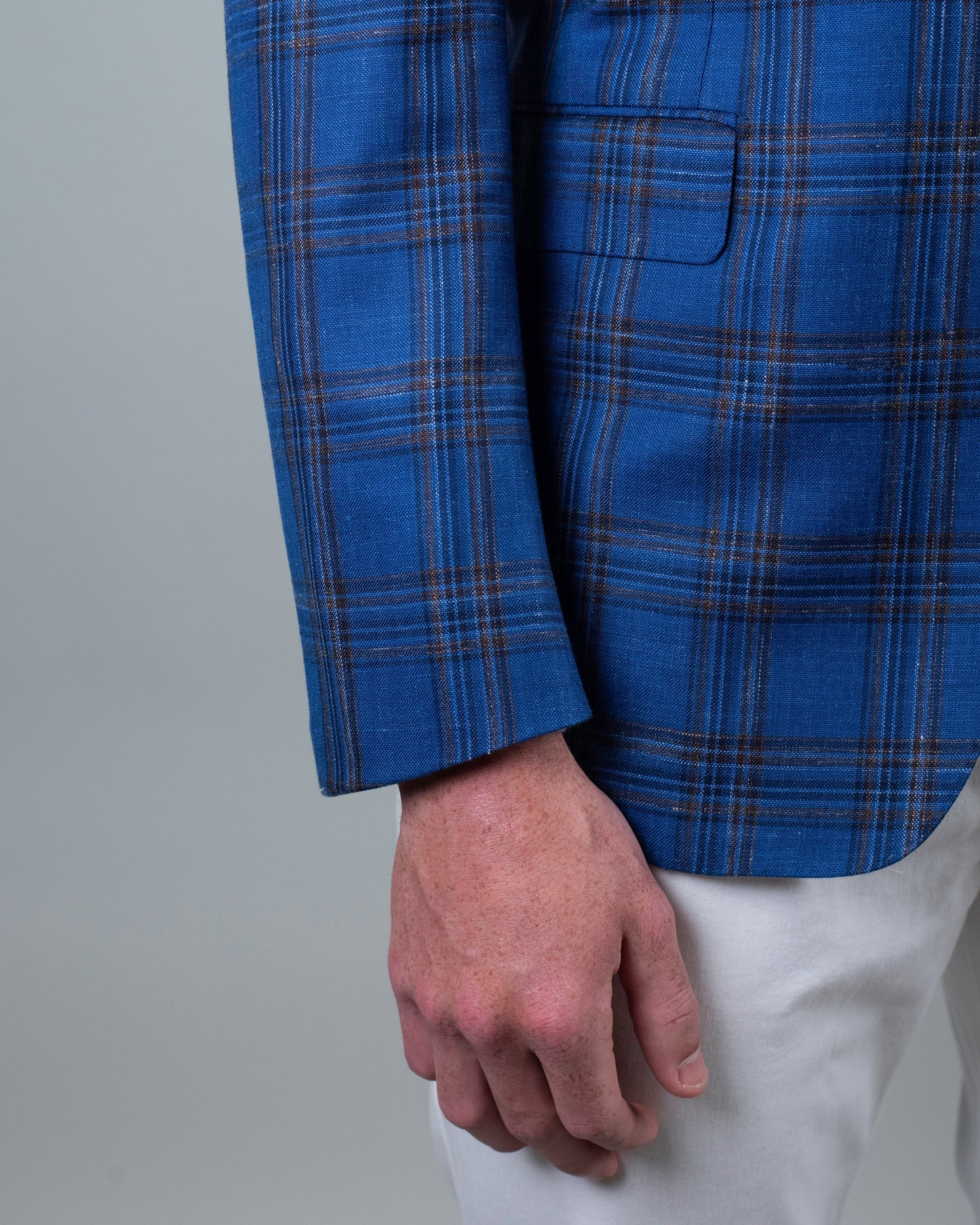 castangia blue plaid sport coat