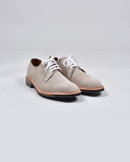 OYSTER TUMBLED SUEDE TASSEL LOAFERS