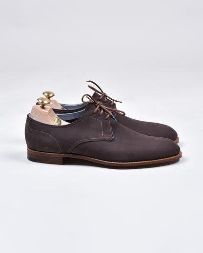 Edward Green - Chocolate Nubuck Lace Up Unlined