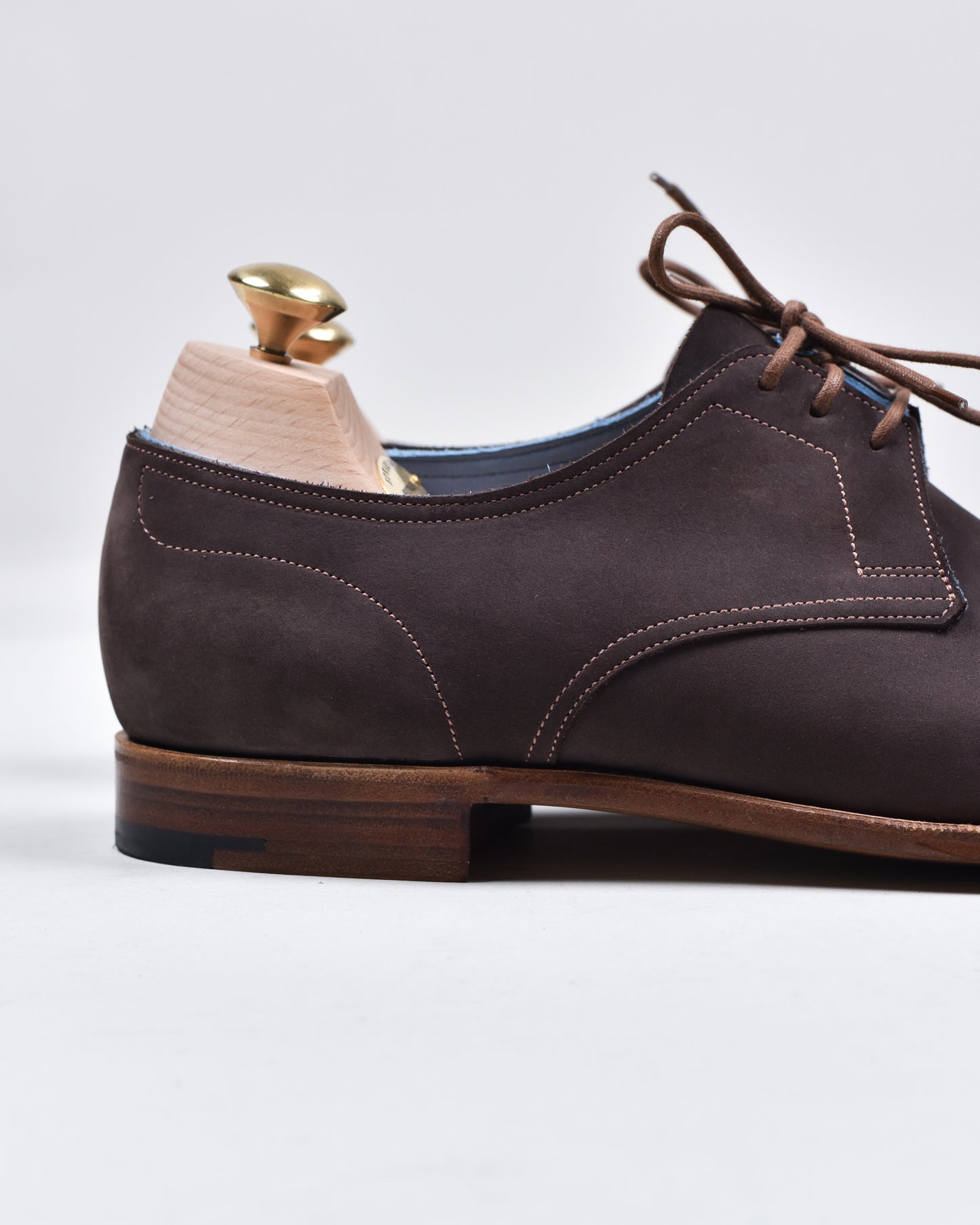 Edward Green - Chocolate Nubuck Lace Up Unlined