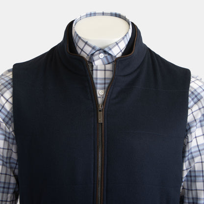 Khaki's of Carmel - Maurizio Baldassari Cashmere Vest in Navy Blue