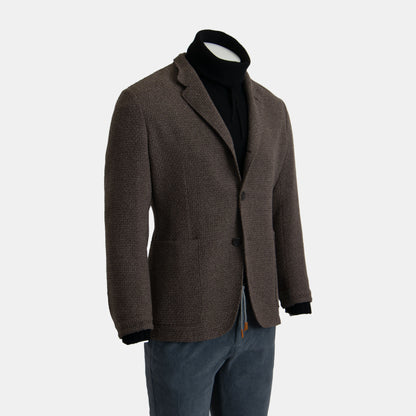 Khaki's of Carmel - Canali Wool Cashmere Coat in Brown