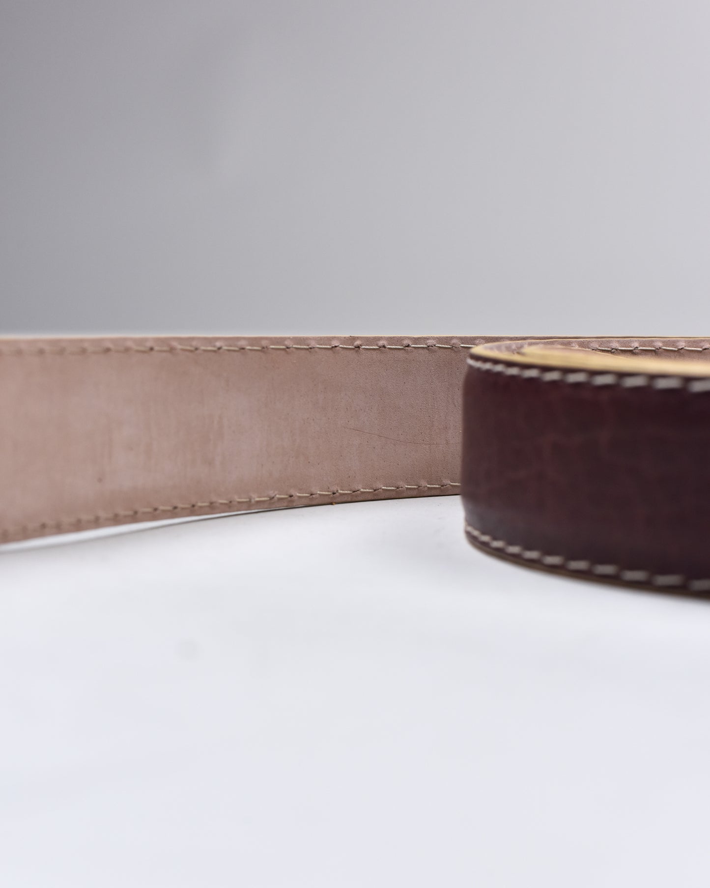 Khaki’s of Carmel - Handcrafted American Bison Beige Belt