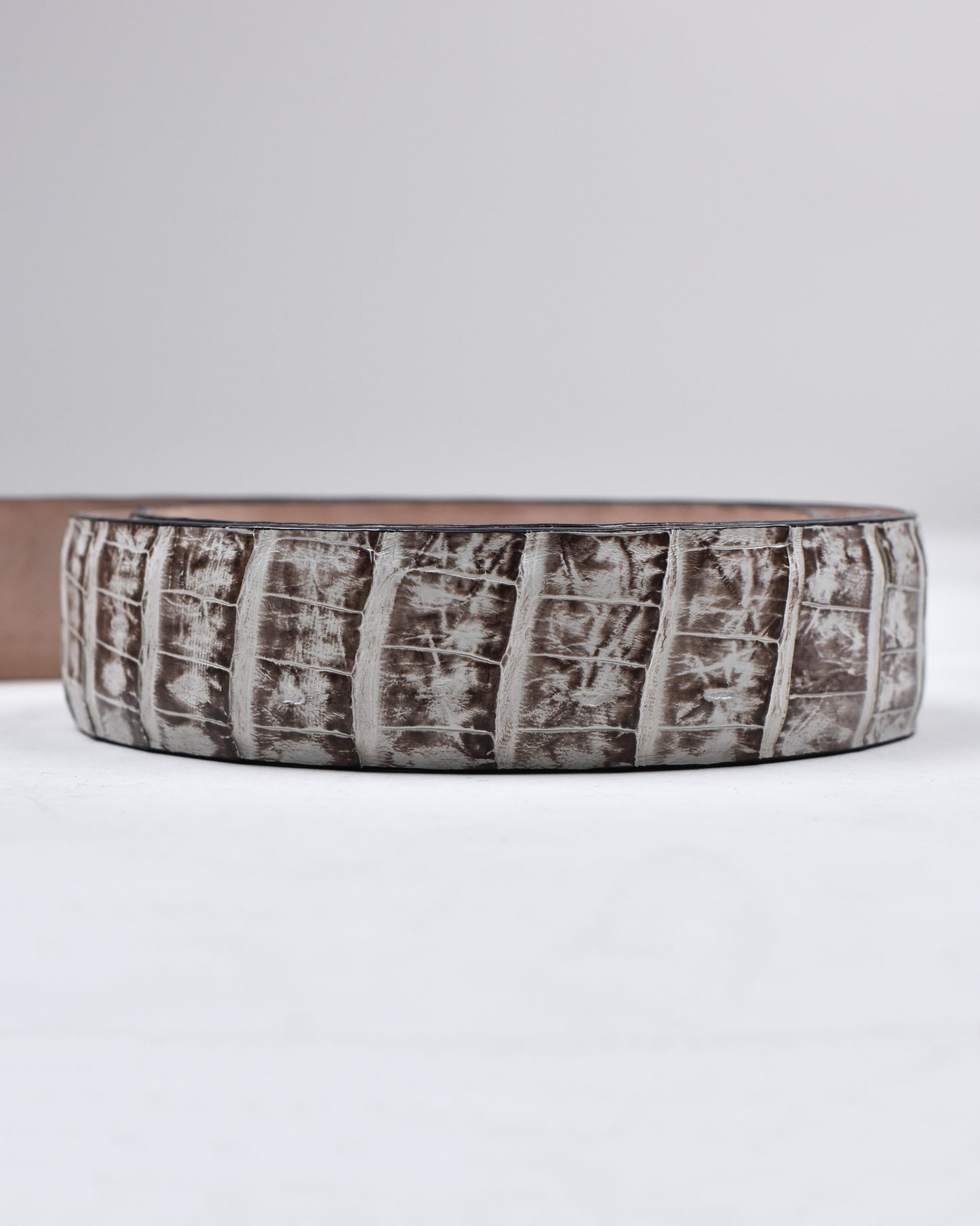 Khaki’s of Carmel - Handcrafted American White Caiman Chalk Belt