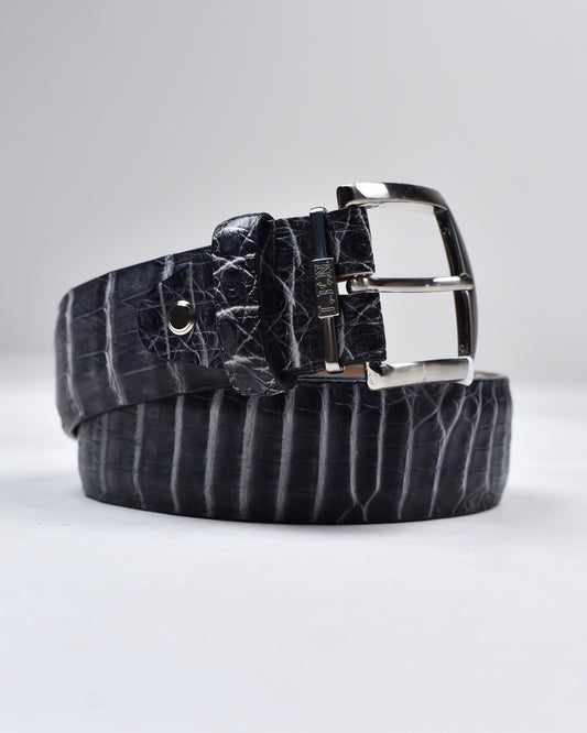 Khaki’s of Carmel - Handcrafted American Black Caiman Chalk Belt
