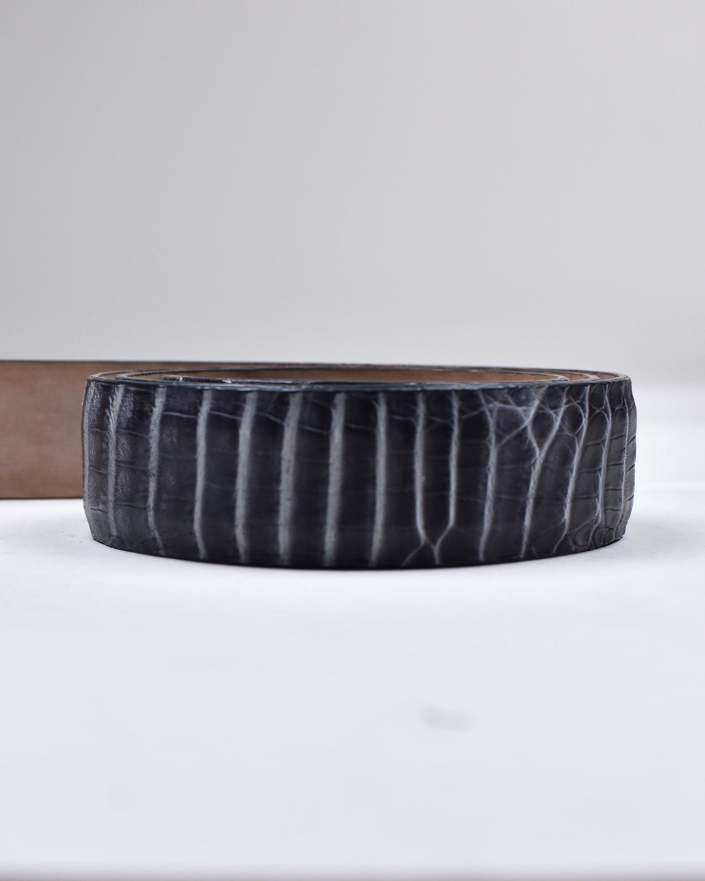 Khaki’s of Carmel - Handcrafted American Black Caiman Chalk Belt