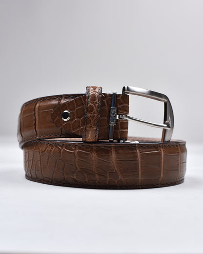 Khaki’s of Carmel - Handcrafted American Alligator Tobacco Belt