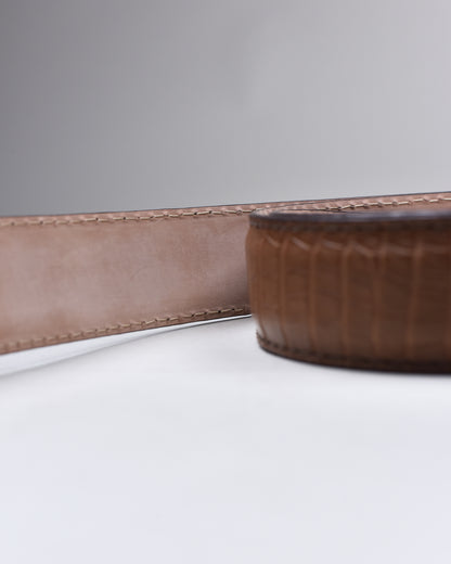 Khaki’s of Carmel - Handcrafted American Alligator Tobacco Belt