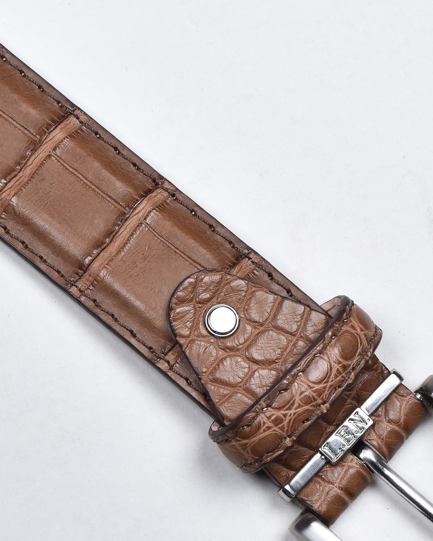 Khaki’s of Carmel - Handcrafted American Alligator Tobacco Belt