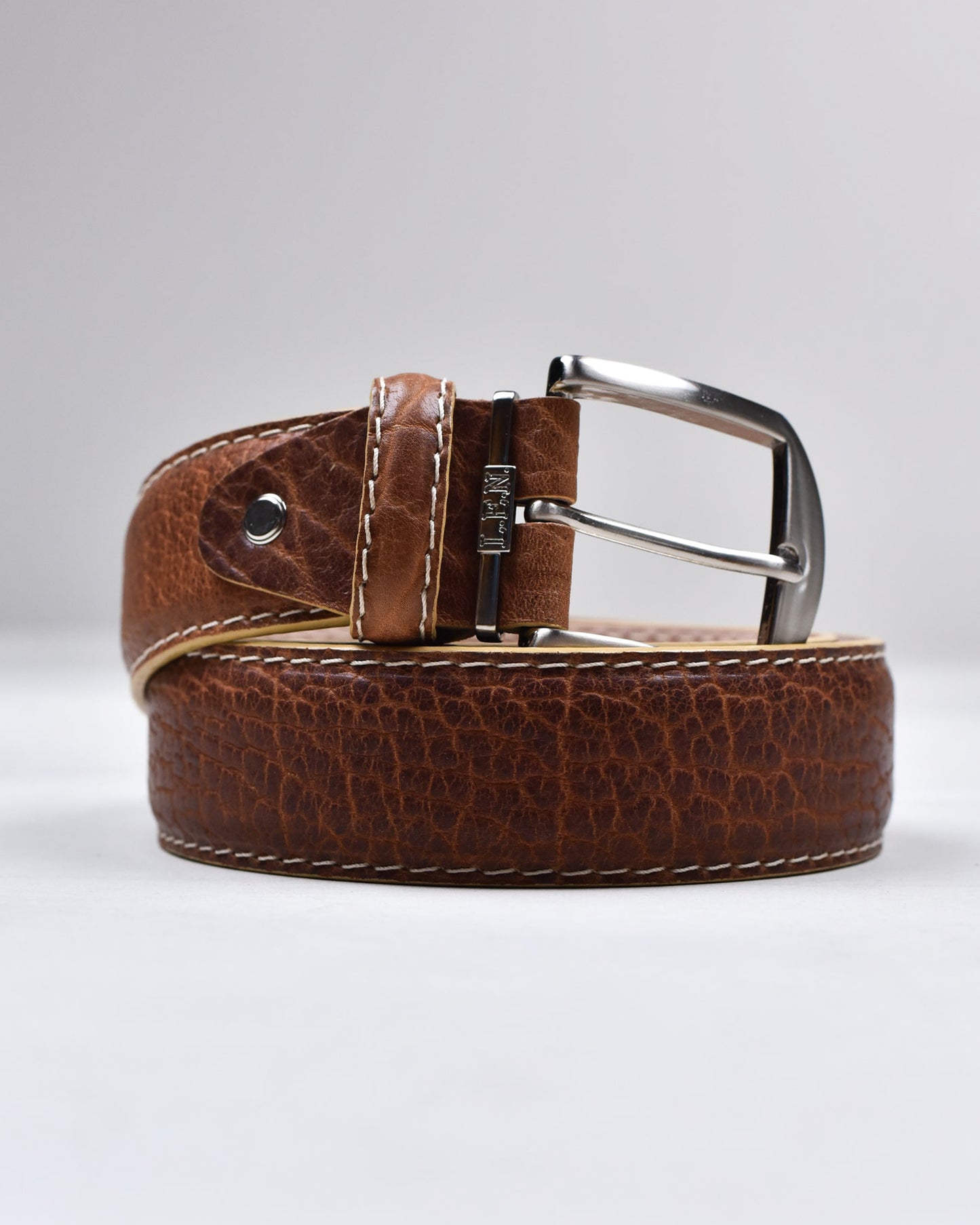 Khaki’s of Carmel - Handcrafted American Bison Beige Belt