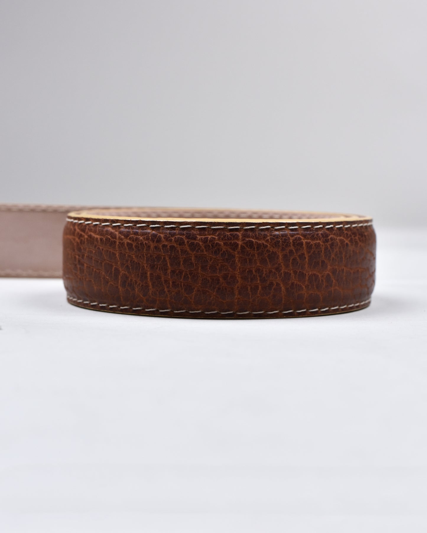 Khaki’s of Carmel - Handcrafted American Bison Beige Belt