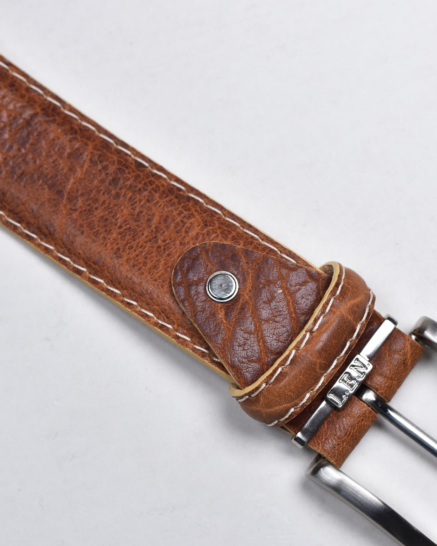 Khaki’s of Carmel - Handcrafted American Bison Beige Belt