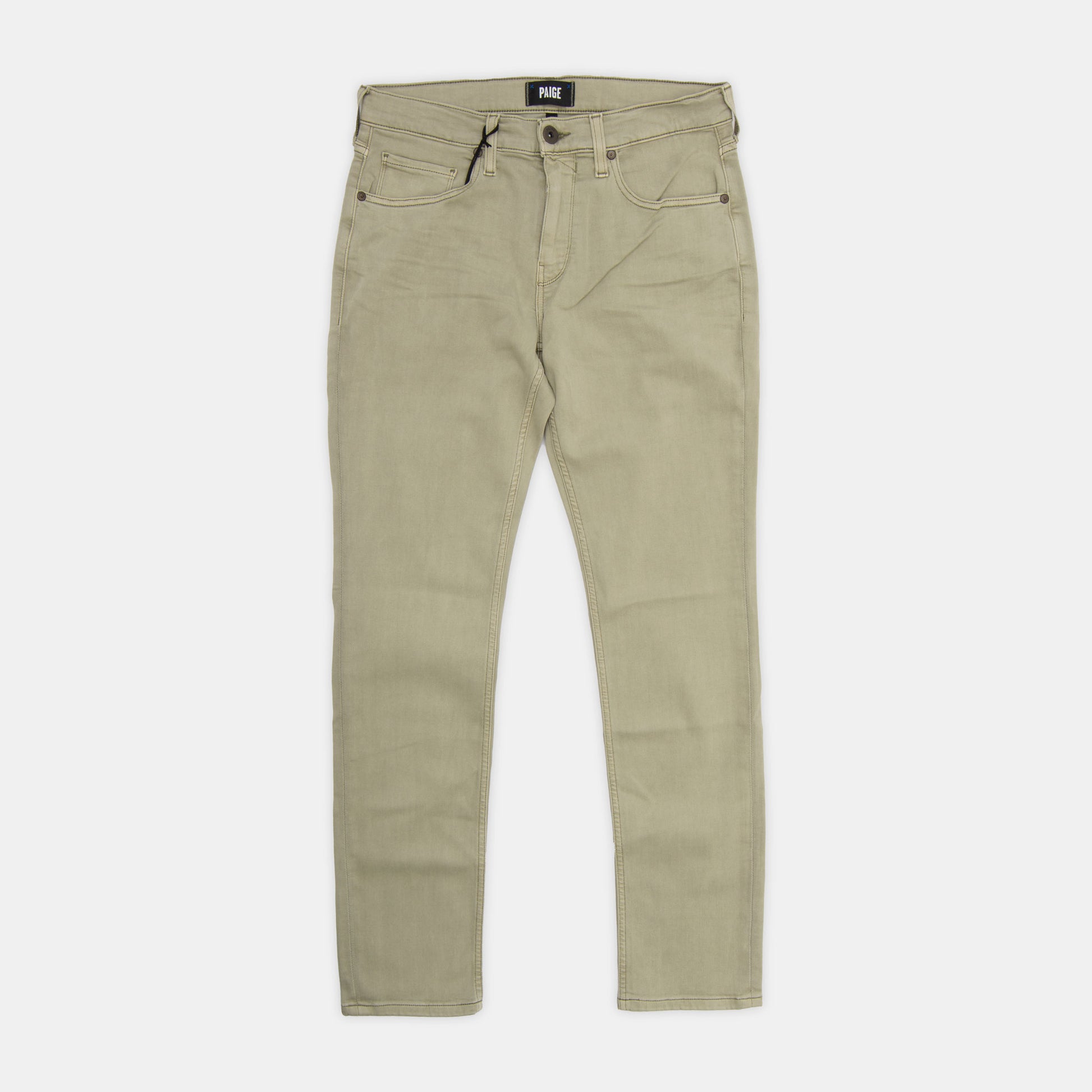 PAIGE Transcend Lennox Slim Tapered Leg Five Pocket Pants