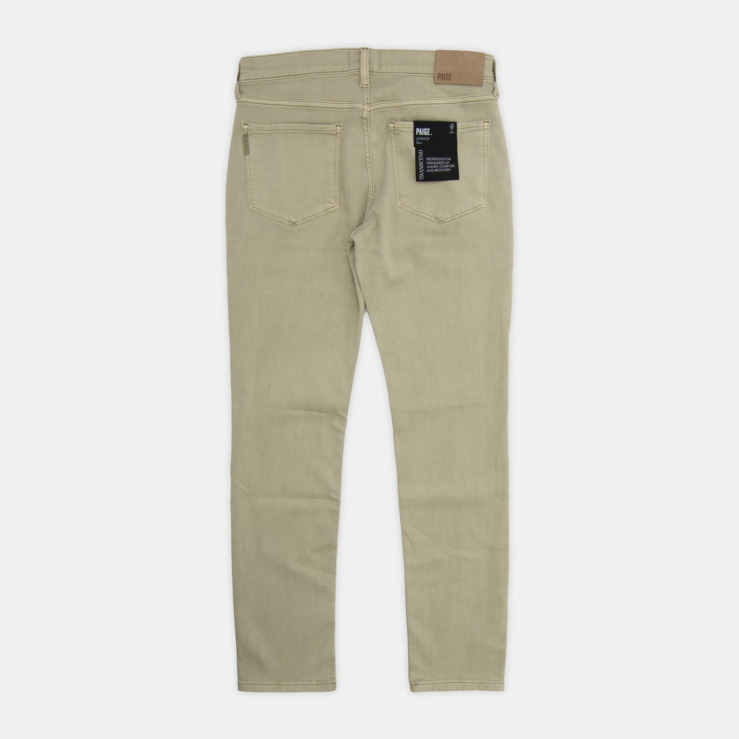 Paige - Lennox Slim 5-Pocket Pant in Vintage Silver Bark