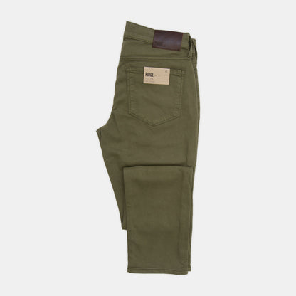 Paige - Federal Slim Straight Eco-Evolution 5-Pocket Pant in Uniform Green