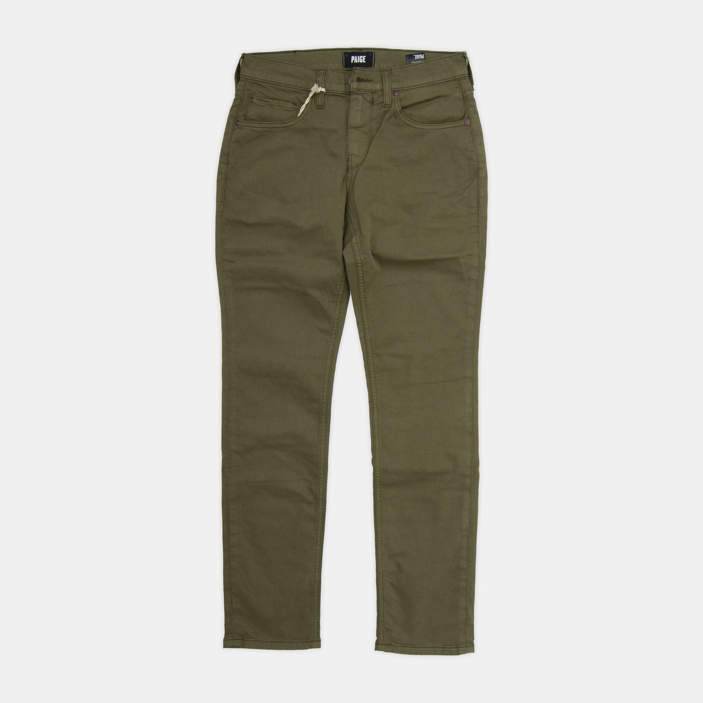 Paige - Federal Slim Straight Eco-Evolution 5-Pocket Pant in Uniform Green