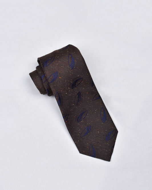 khakis of Carmel - silk printed tie in Brown