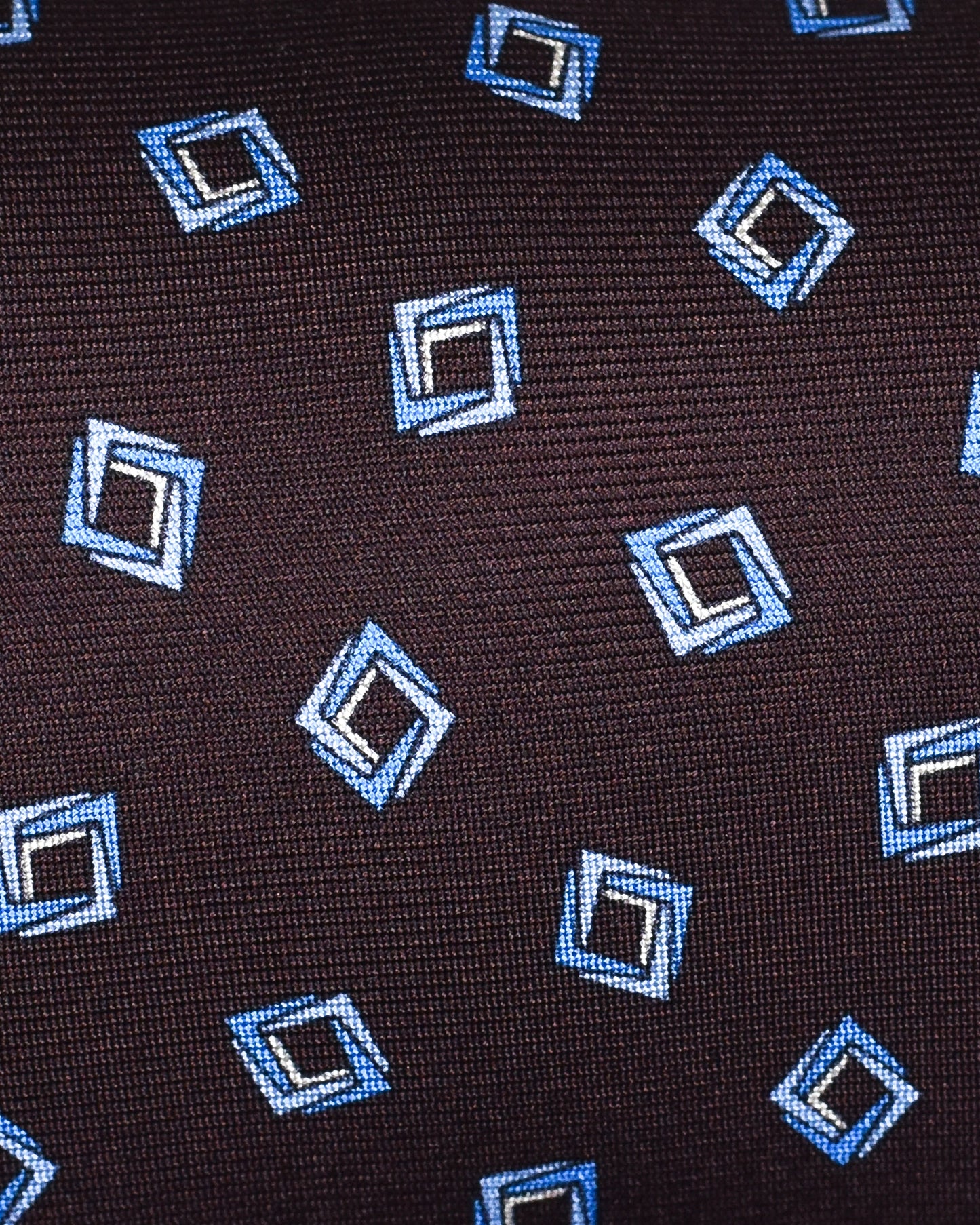 khakis of Carmel - silk printed tie in Rich Brown