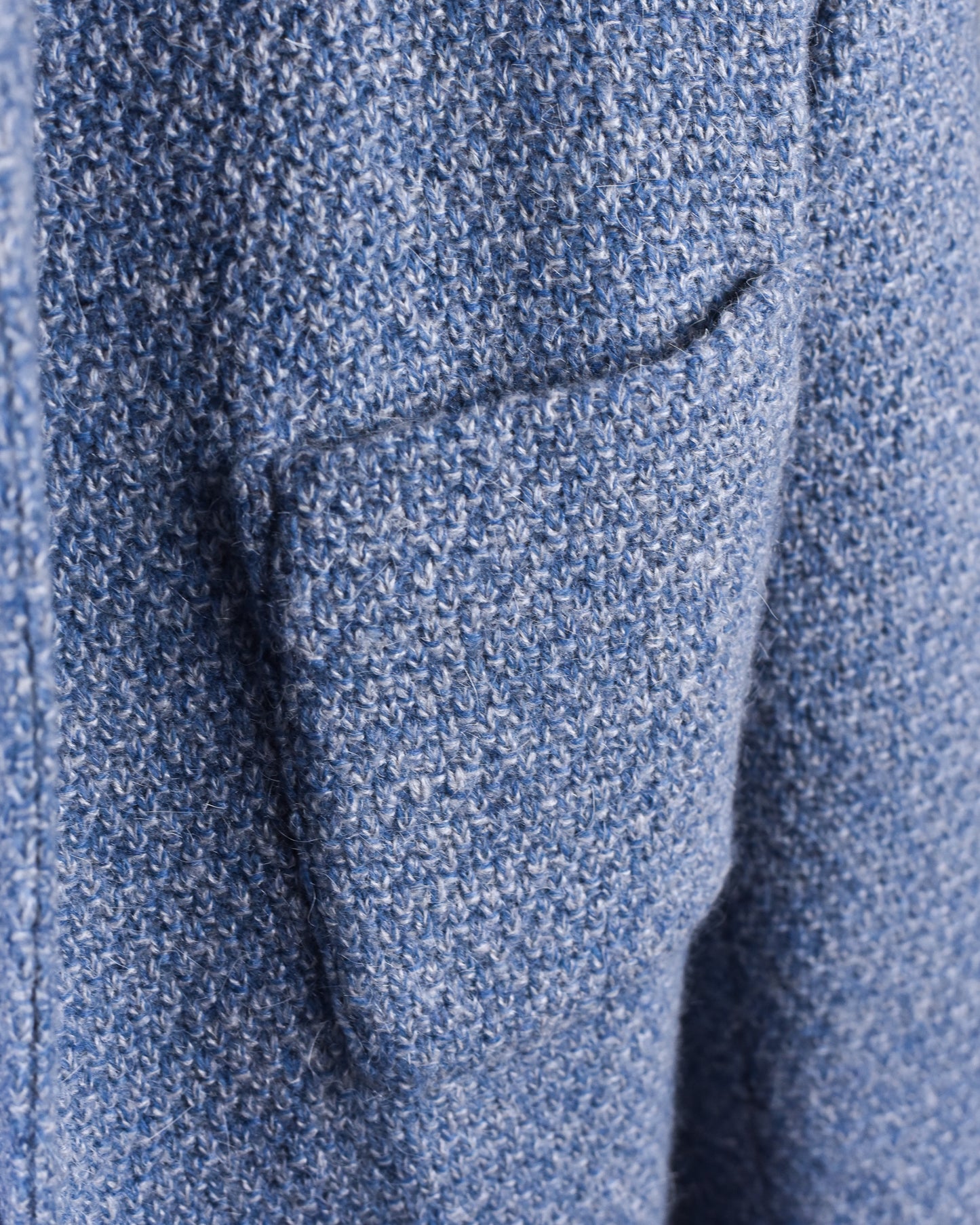 Khakis of Carmel - Light Blue Wool Knit Button-Front Cardigan