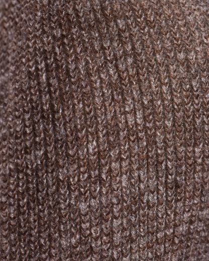 Khakis of Carmel - Brown Wool Knit Button-Front Cardigan