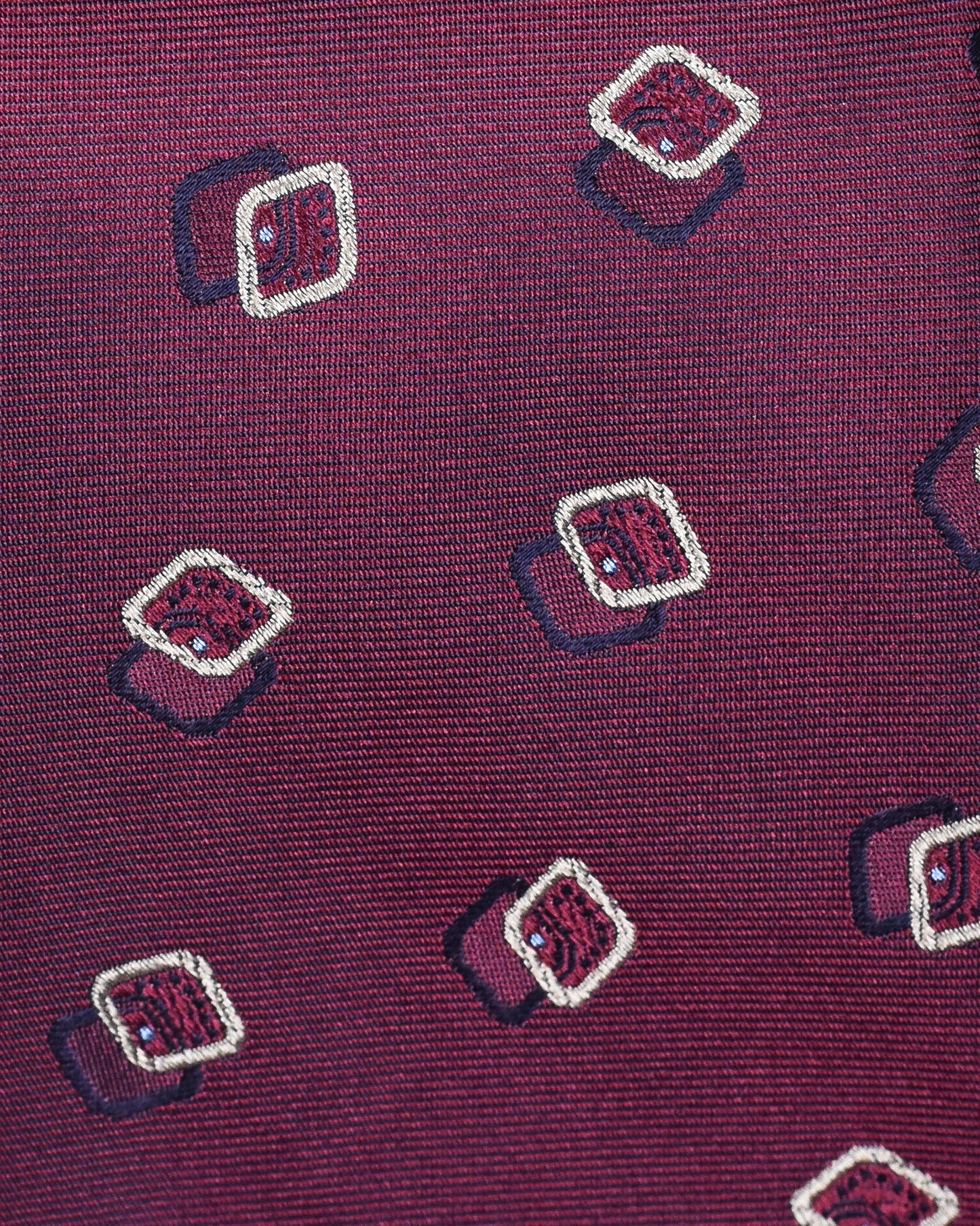 khakis of Carmel - silk printed tie in Maroon