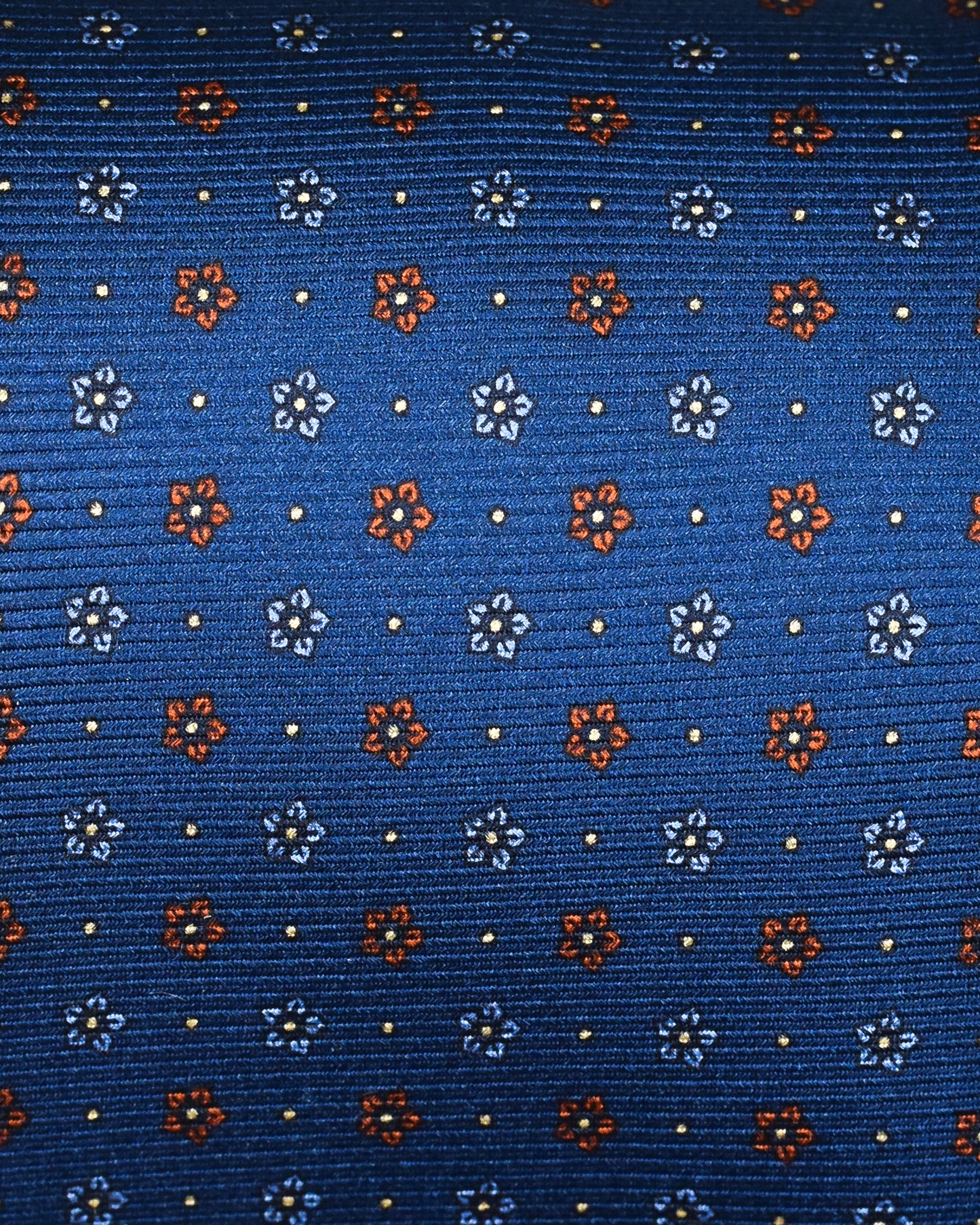 khakis of Carmel - silk printed tie in Navy Blue