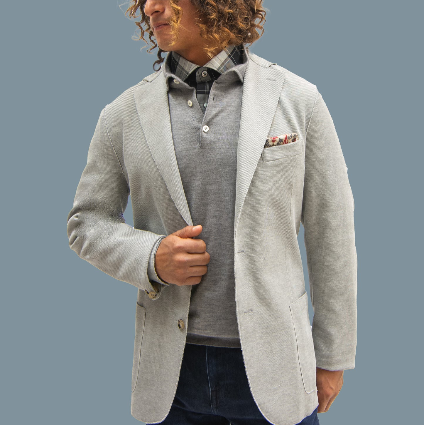 Khakis of Carmel - grey soft sport coat