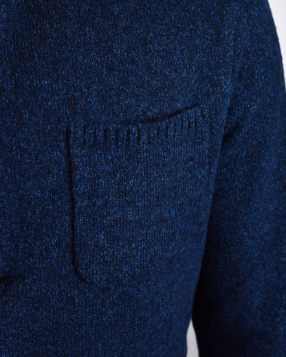 Maurizio Baldassari - Navy Winter Mouline Soft Jacket