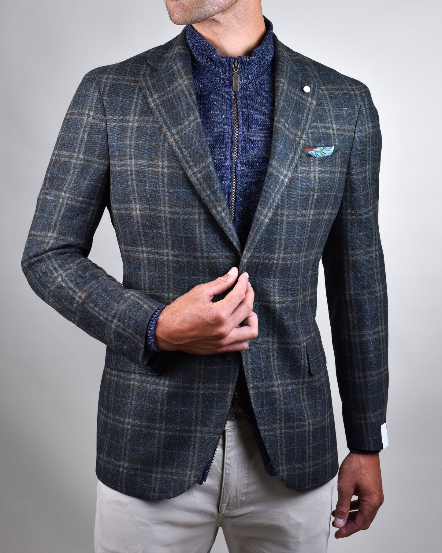 Luigi Bianchi - Green checked Sport Coat